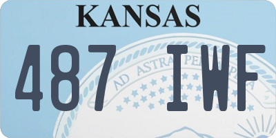 KS license plate 487IWF