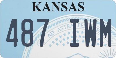 KS license plate 487IWM