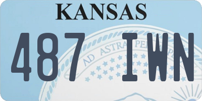 KS license plate 487IWN