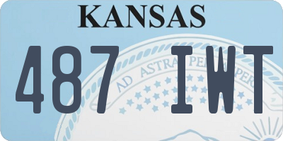 KS license plate 487IWT