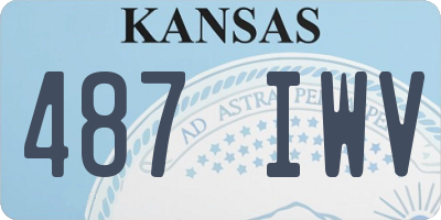 KS license plate 487IWV