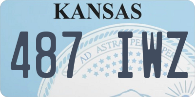 KS license plate 487IWZ