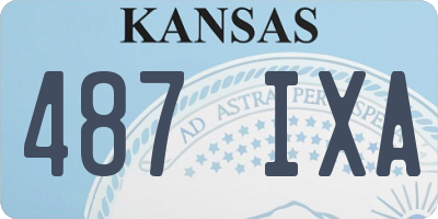 KS license plate 487IXA