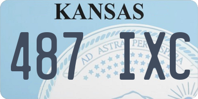KS license plate 487IXC