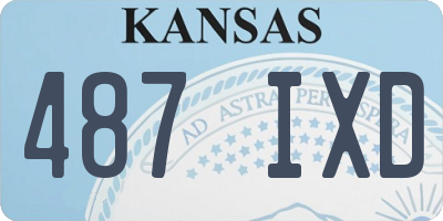 KS license plate 487IXD