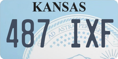 KS license plate 487IXF
