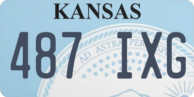 KS license plate 487IXG