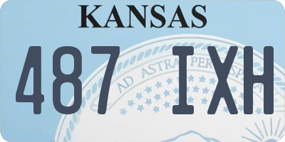 KS license plate 487IXH