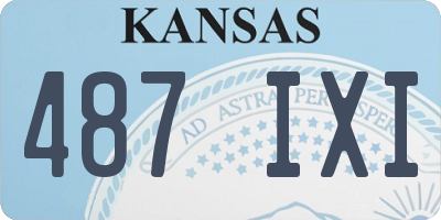 KS license plate 487IXI