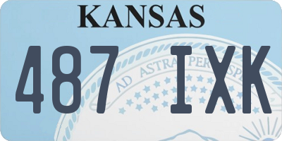 KS license plate 487IXK