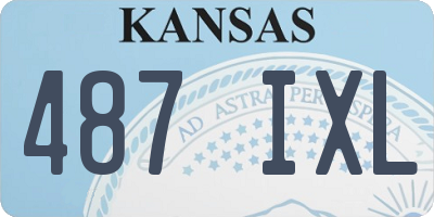 KS license plate 487IXL