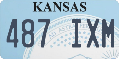 KS license plate 487IXM