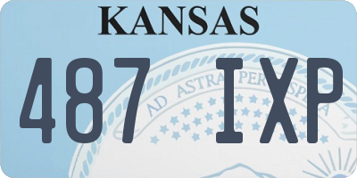 KS license plate 487IXP