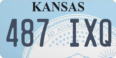KS license plate 487IXQ