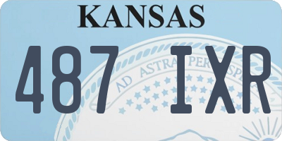 KS license plate 487IXR