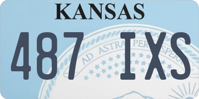 KS license plate 487IXS