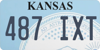 KS license plate 487IXT