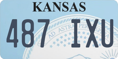 KS license plate 487IXU