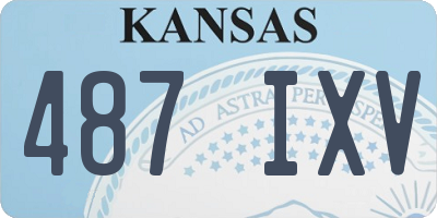 KS license plate 487IXV