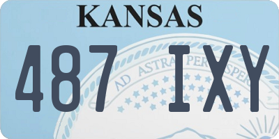 KS license plate 487IXY
