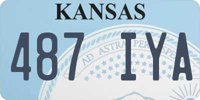 KS license plate 487IYA