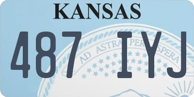 KS license plate 487IYJ