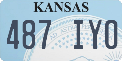 KS license plate 487IYO