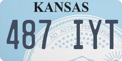 KS license plate 487IYT
