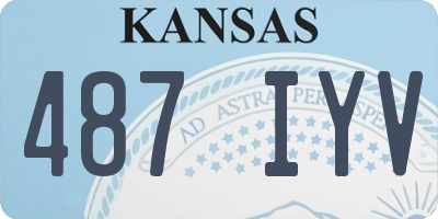 KS license plate 487IYV