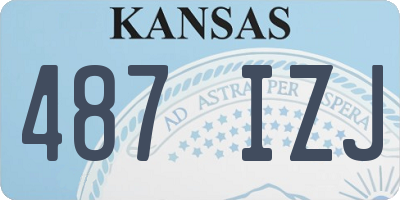 KS license plate 487IZJ