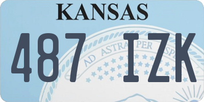 KS license plate 487IZK