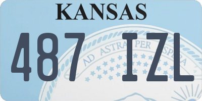 KS license plate 487IZL