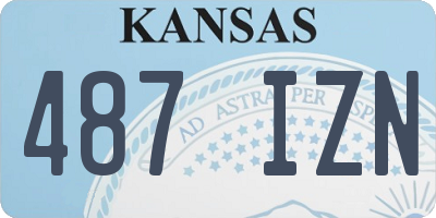KS license plate 487IZN