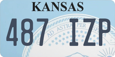 KS license plate 487IZP