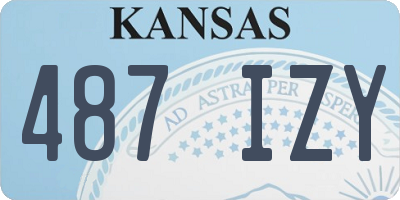 KS license plate 487IZY