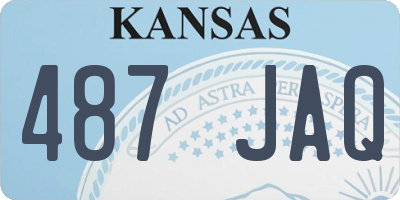 KS license plate 487JAQ