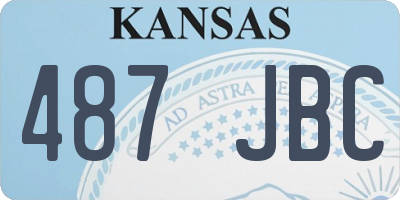 KS license plate 487JBC