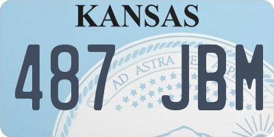 KS license plate 487JBM