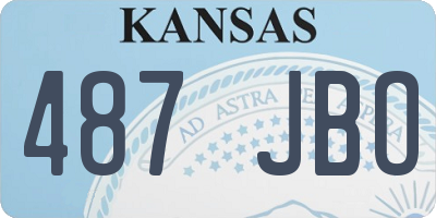 KS license plate 487JBO