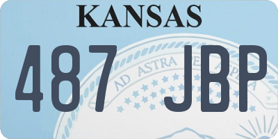KS license plate 487JBP