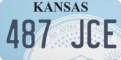 KS license plate 487JCE