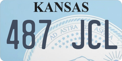 KS license plate 487JCL