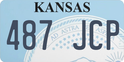 KS license plate 487JCP