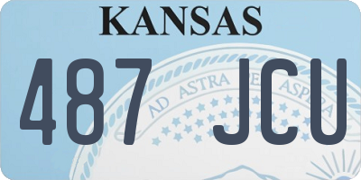 KS license plate 487JCU