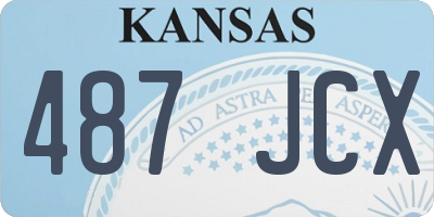 KS license plate 487JCX