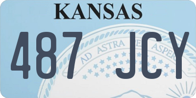 KS license plate 487JCY