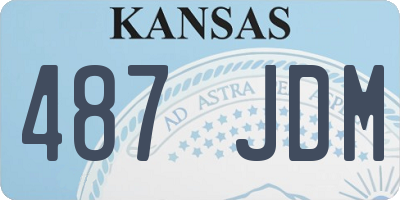 KS license plate 487JDM