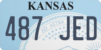 KS license plate 487JED