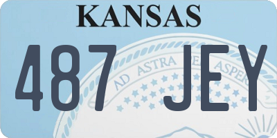 KS license plate 487JEY