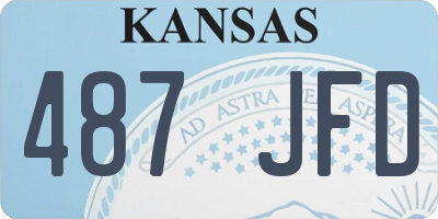 KS license plate 487JFD